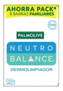 2 Pza Jabón De Tocador En Barra Palmolive Neutro Balance Der