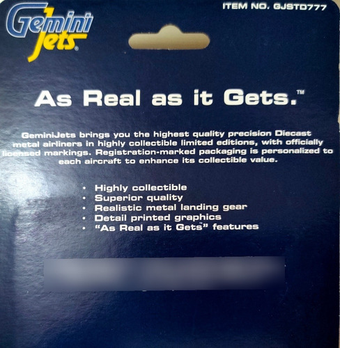 Imagen 4 de 4 de Pedestal Para Aviones De Coleccion Gemini Escala 400