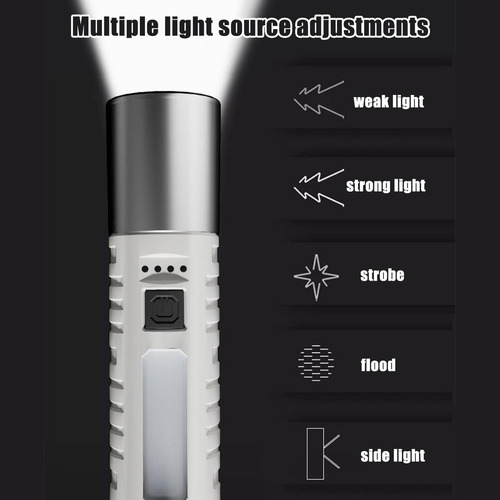Linterna Compacta Luz Flash Antorcha Luces De Flash Con Luce