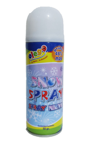 Cotillon Spray Espuma Nieve Artificial  210ml Olego