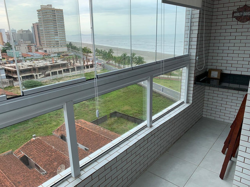 Imagem 11 de 14 de V238 Apto 1-dorm, Varanda Gourmet, Vista Mar.