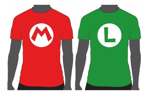 Rdg - Remera Personalizada Mario/luigi