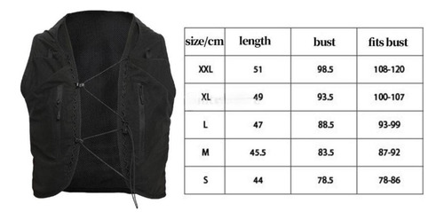Chaleco De Hidratación Mochila De Hidratación Con 2 L