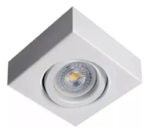 Spot Semi Embutido Cuadrad Móvil Para Dicroica Led Gu10 220v