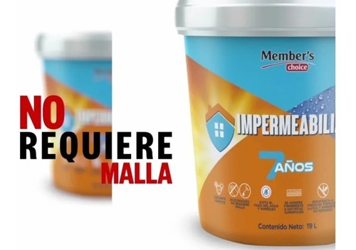 Impermeabilizante Blanco Fibratado 19 L Aislante Térmico 2