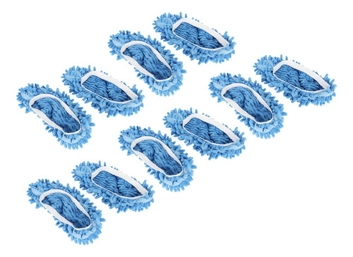 Zapatillas Azules Para Limpieza De Pisos, 10 Unidades, Pantu