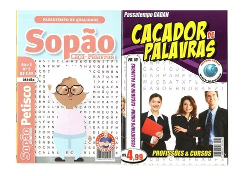 300 Caça Palavras Cruzadas Passatempo Letrix Cripto Atacado