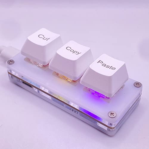 Btxetuel Mini 3-key Cut Copy Paste Keyboard Ctrl X C V Un Te