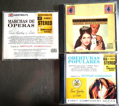 3 Cds Strauss Waltzes Valses Sony Usa Andre Kostelanetz Orch