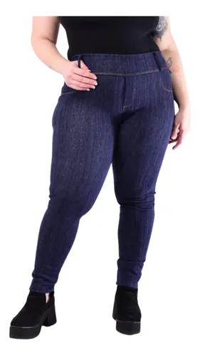 Mujeres Leggings de jean de tiro alto con curvas