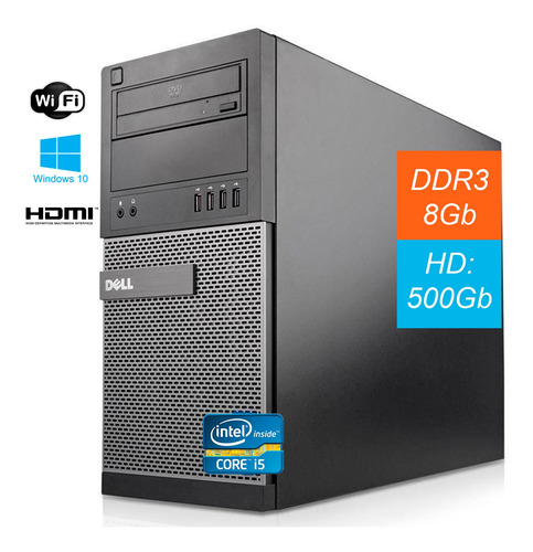 Pc Dell 7010 I5 3º Geração 8gb Hd 500gb Win10 Novo Hdmi