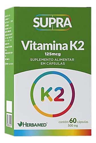 Supra Vitamina K2 60 Cápsulas - Herbamed