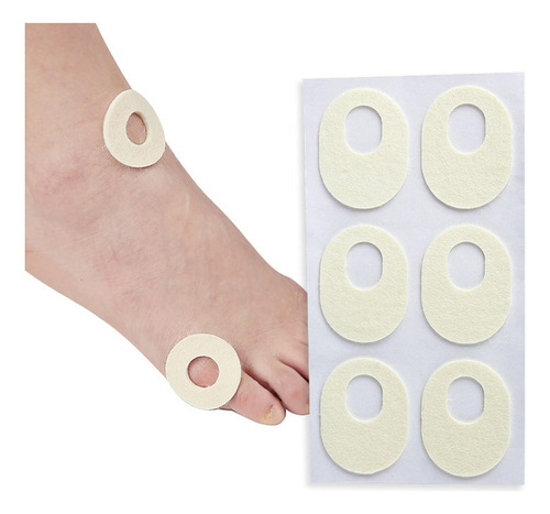 Almohadillas Para Callos De Fieltro Grueso De 6 Oval