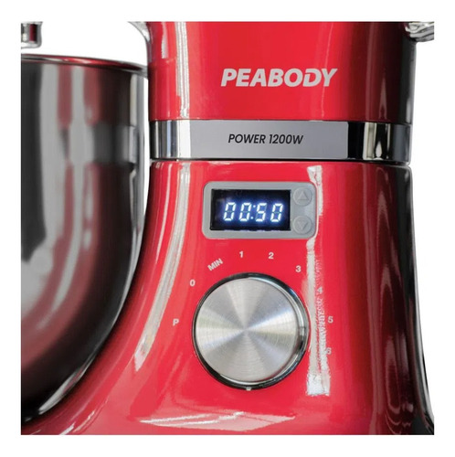Batidora De Pie Peabody Pe-bm120 Roja 50 Hz X 60 Hz 220 v P2 Color Rojo