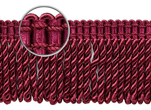 Dcopro Borde De Flecos De Lingotes De Borgoña De 3 Pulgadas