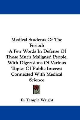 Libro Medical Students Of The Period : A Few Words In Def...