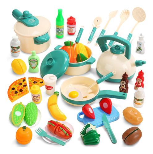 Set De Accesorios De Cocina Para Niños 40 Piezas Color