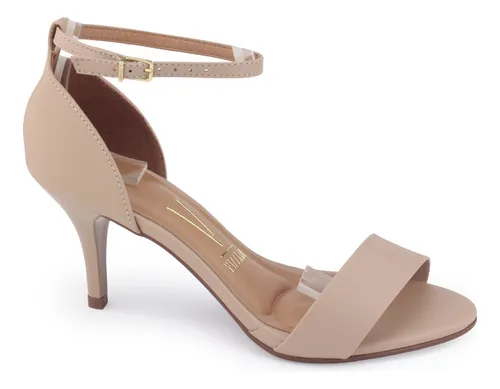 Sand lia Feminina 6276 416 Salto Agulha Baixo Com Nf Vizzano