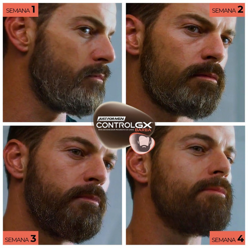 Just For Men Control Gx Barba Shampoo Desvanecedor 3-pack