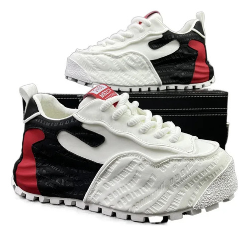 Zapatillas Casuales De Fondo Grueso Para Hombre, Zapatos Deportivos De Moda