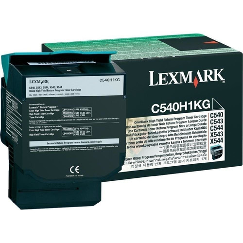 Toner Lexmark C540h1kg C540 543 544 X543 Orig Bk Cp Backup