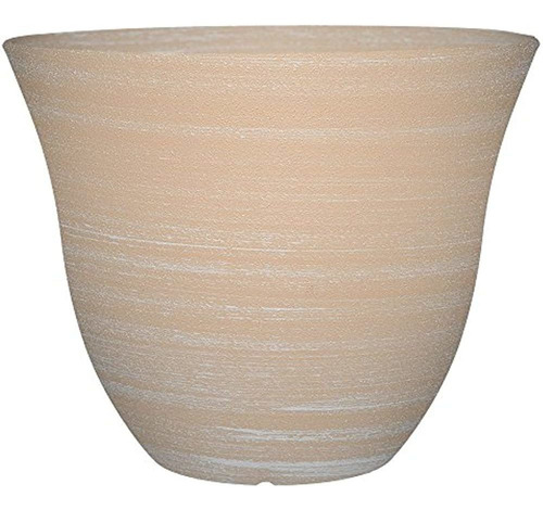 Maceta Honeysuckle, Patio Pot, 13  Grained Beige