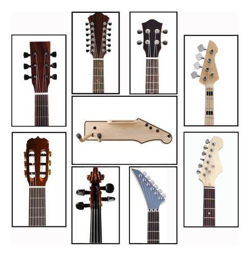 Cabides De Parede Para Guitarra De Madeira Y9guitar Com Orif