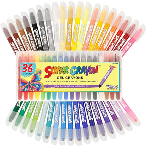 Set De 36 Plumones De Colores Lavables Para Niños Y Adultos