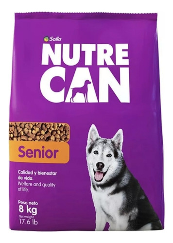 Alimento Para Perros Adultos Nutre Can Senior De 8 Kilos 