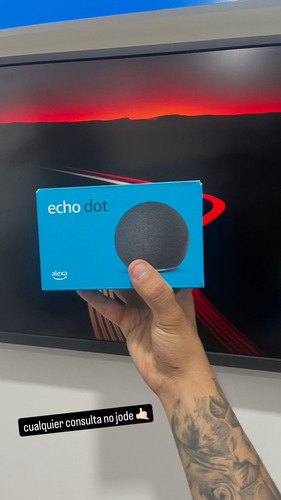 Parlante Inteligente Bluetooth Alexa Echo Dot 5 Negro
