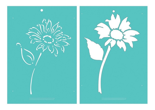 Stencil Laura Craft De 2 Pasos: Flor