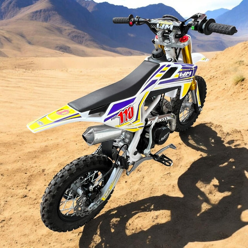 Mini Motocross Montable Motor Gasolina 110cc Uso Profesional