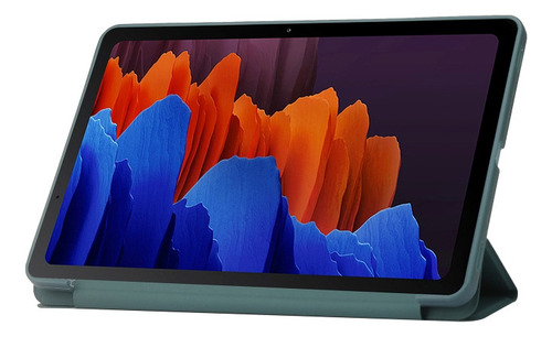 C Funda De Piel Verde Oscuro Para Galaxy Tab S9+