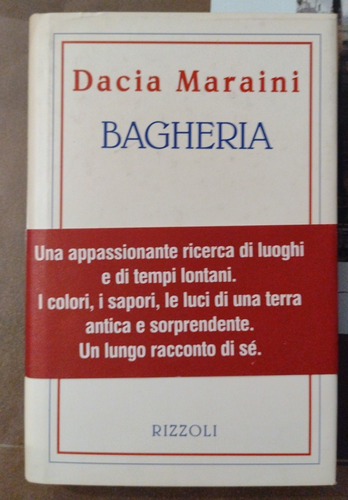 Bagheria Dacia Maraini Libro Tapa Dura  En Italiano