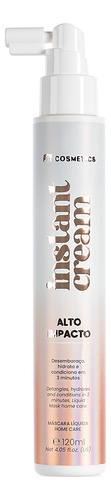 Máscara líquida Hidratação de Alto Impacto Instant Cream Fit Cosmetics Spray instantâneo