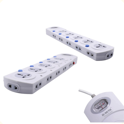 Extensão De Tomadas 3m Com Led E Interruptor Embutido