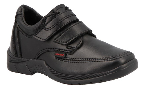 Tenis Clases 735606pr Suela Goma Sin Tacon Logo Negro Liso