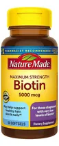 Comprar Nature Made Biotina 5000 Mcg Belleza Cabello Piel Uñas Sabor N\u002Fa