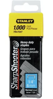 Grapas P/trabajo Pesado 1/4x1000 Und Stanley Ra704t