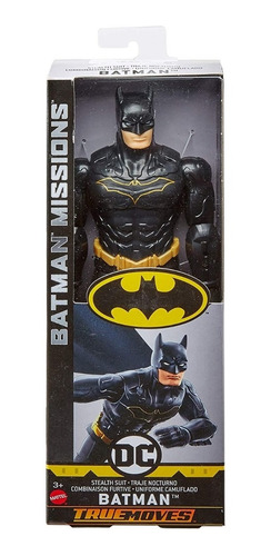 Muñeco Batman Missions Batman Negro 30cm Mattel Original!!
