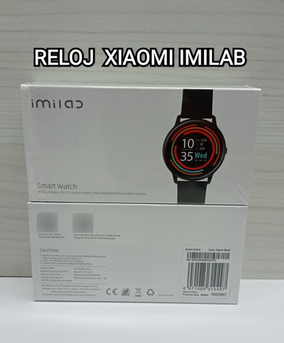 Xiaomi Smartwatch Reloj Inteligente Imilab Kw66 Color Negro