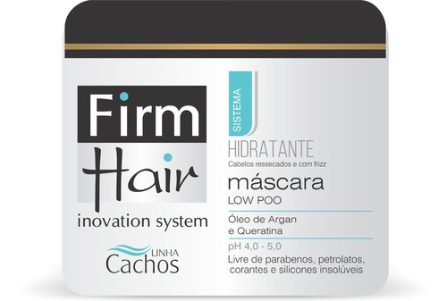 Imagem 1 de 2 de Máscara Hidratante Low Poo Firm Hair 500 G Linha Cachos 
