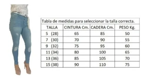 Jeans Mezclilla Pantalón Mujer Trabajo Levanta Pompa Casual