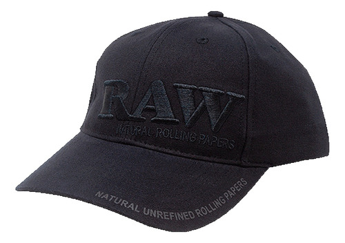 Gorro  Raw Baseball Cap Black On Black