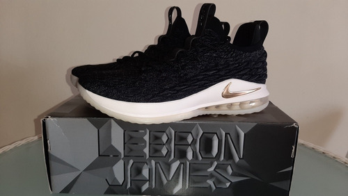 Nike Lebron Xv Low - Black / Metallic Gold Size 44