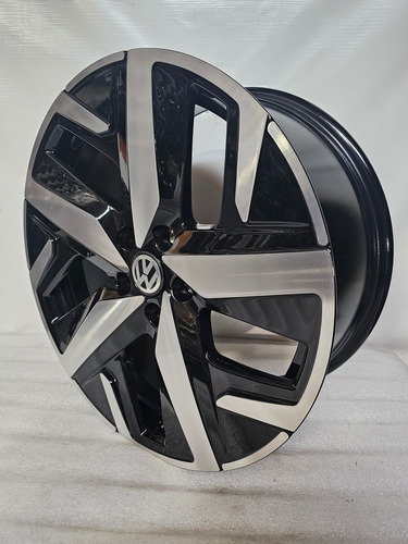 Rines 18 5-112 Jetta Mk6 Mk7 Golf Gti Passat Bora Tiguan 2pz Negro Maquinado 2