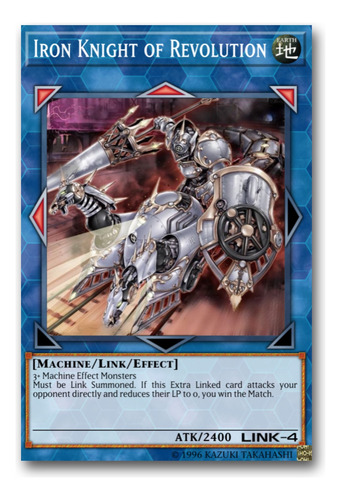 Cuadro Decorativo Cartas Yugioh 40x28 En Canvas Uv Iron Knight Of Revolution