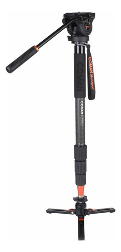 Monopie Coman Dx428cq5s Fibra De Carbon Cabezal Fluido 183cm