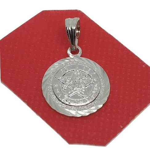 Dije Medalla Tetragramaton Pentagrama Plata 925 Median 00008