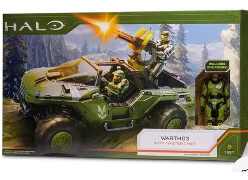 Figura Halo: Spartan Máster Chief Con Warthog Original 